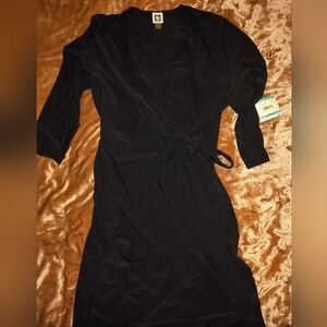 Anne Klein, black dress, sz 16